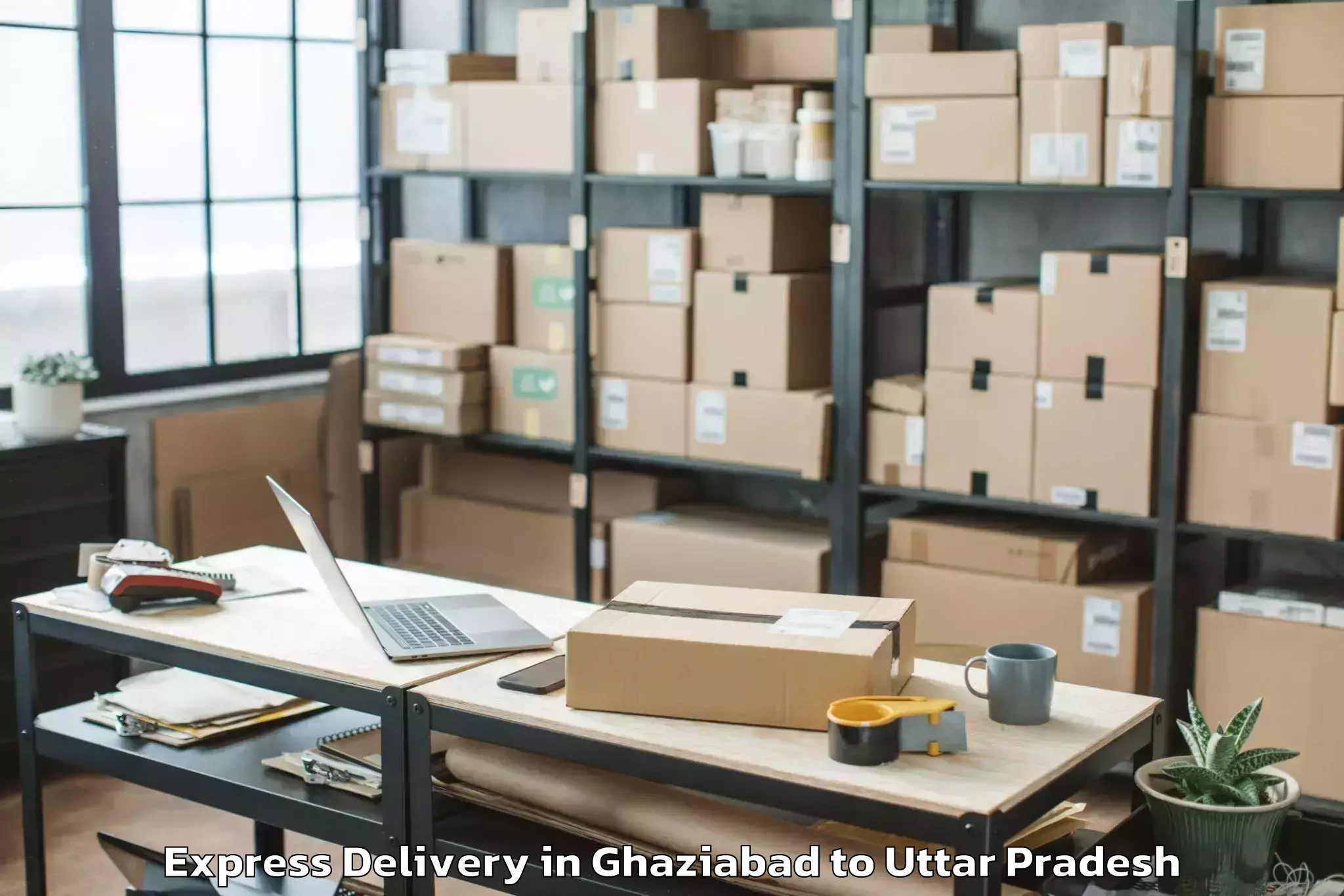 Top Ghaziabad to Saurikh Express Delivery Available